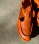 closed-toe sandals hand 1112 orange