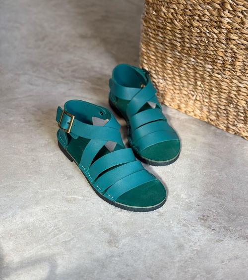 sandalias san 202 smeraldo turquesa