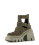 wedge ankle boots 7382 forest khaki