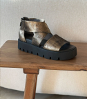 sandalias 3447 oro bronce patinado