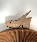wedge sandals cali 11363 beige