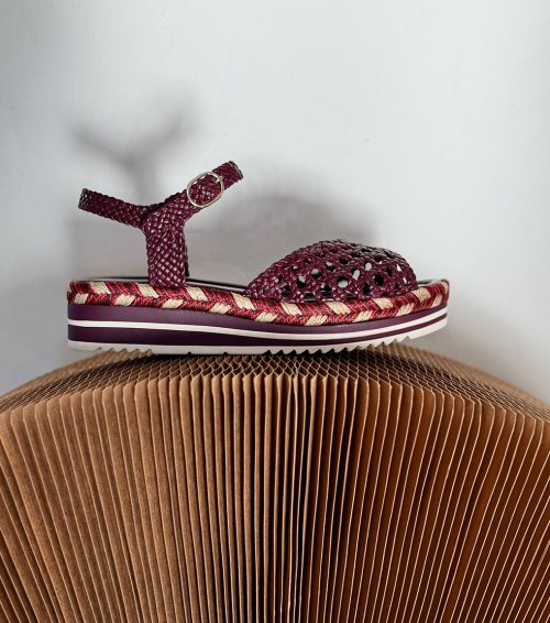 sandales milan 11544 prune