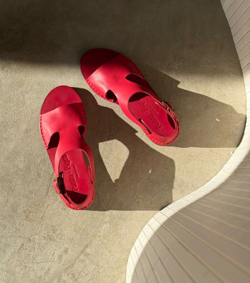 sandals san 201 rosso red