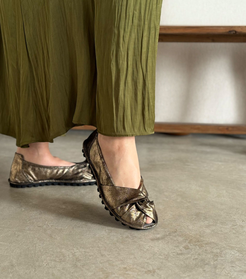 ballerines 7721 or bronze patiné