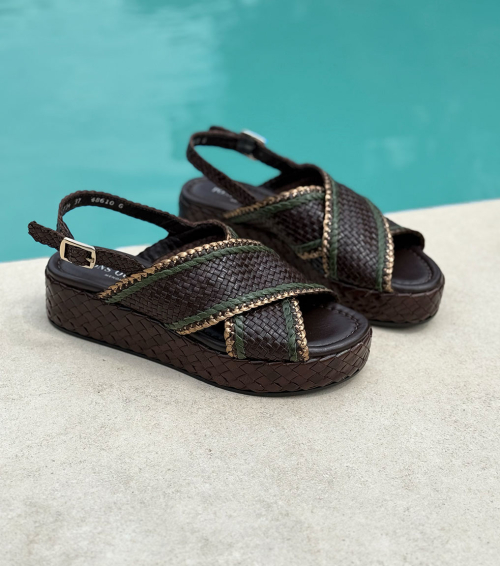 sandales forli 10734 marron chocolat