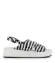 sandales forli 9806 nero blanco