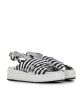 sandals forli 9806 nero blanco