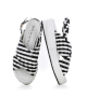 sandals forli 9806 nero blanco