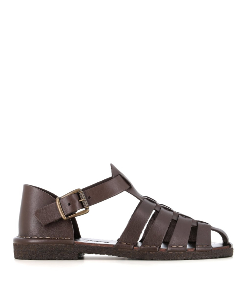 sandales fisherman san 18 marron ebano