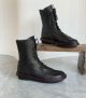 botines flicker f negro rojo