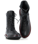 lace-up boots flicker f black red