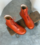 lace-up boots mascha f brandy orange