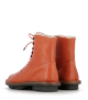 lace-up boots mascha f brandy orange