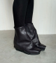 boots compensées perma f navy bleu nuit