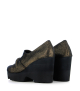 wedges twist patinated bronze gold