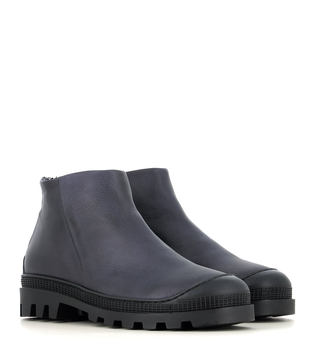 Flat ankle boots Lofina 6470 luna blue eco-friendly leather