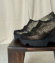 wedges twist patinated bronze gold