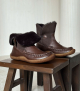 lined slip-on boots origin orso brown