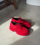 platform loafers fliper 10615 cherry red