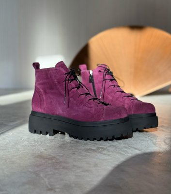 botines 6095 amaranto violeta