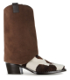 botas cowboy ivette 11824 ebano vaca