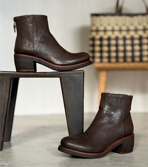 ankle boots texas 03 vintage brown