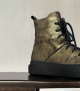 high sneaker 8282 curve patinated bronze gold