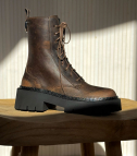 bottines h04 saddle marron