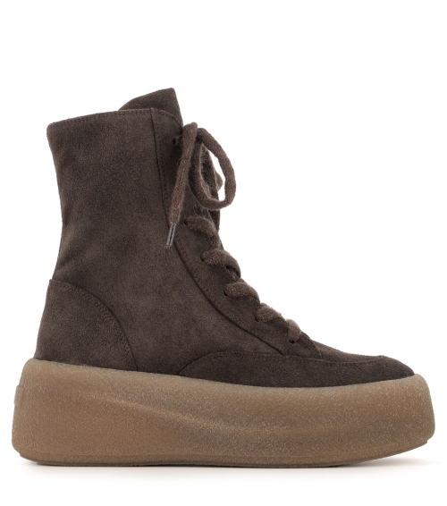 botines f04 crepe marrón chocolate