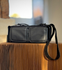 signature oblong handbag black