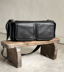 signature oblong handbag black