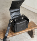 signature cube handbag black