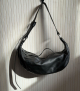handbag abigail half-moon black