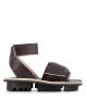sandals piling f aubergine brown