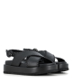 sandalias ursula 1003 negro nappa