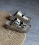 slip-on sandals 1e240 light mineral gold