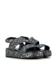 sandalias forli 9805 grafito plateado