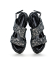 sandalias forli 9805 grafito plateado
