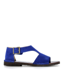 sandales san 201 bleu cobalt browny