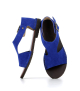 sandales san 201 bleu cobalt browny