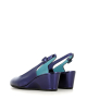 wedge sandals zuberi metallic blue