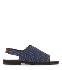 sandals woven san 102 brown blue