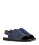 sandalias trenzadas san 102 marrón azul