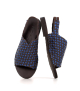 sandalias trenzadas san 102 marrón azul