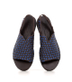sandals woven san 102 brown blue