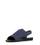 sandales tressées san 102 marron cobalt