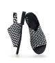 sandals woven san 102 nero bianco