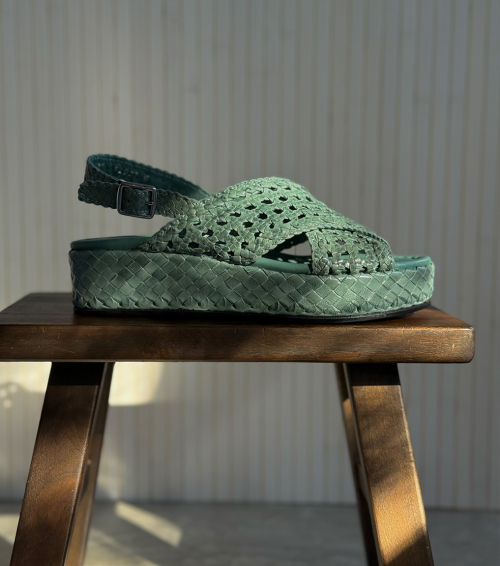 sandalias forli 12033 verde turquesa