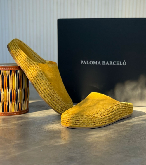 flat mules deba 2604 yellow