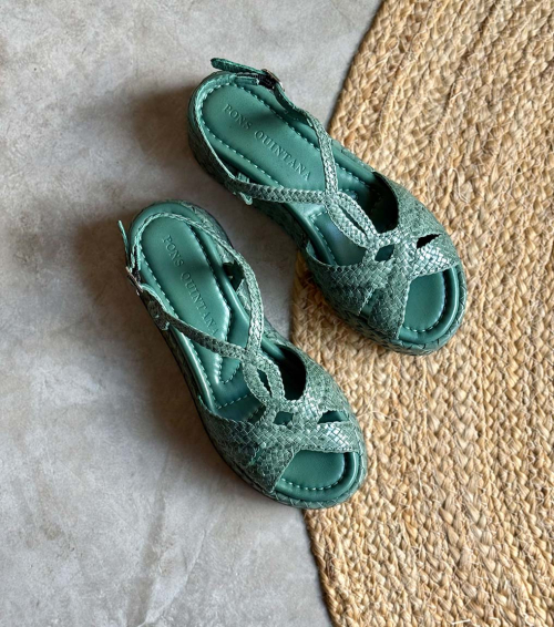 sandales maui 10834 vert turquoise